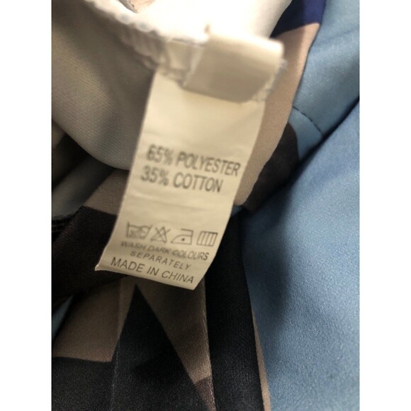 Funky Geometric Art to Wear Unisex Wide Leg Trouser Pants, 70s Style Knit SZ L - Picture 12 of 12